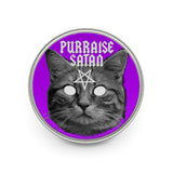 Purraise Satan Metal Pin - lefthandcraft