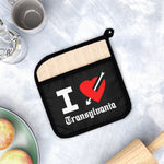 I Love Transylvania Pot Holder with Pocket