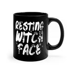 Resting Witch Face black coffee mug 11oz