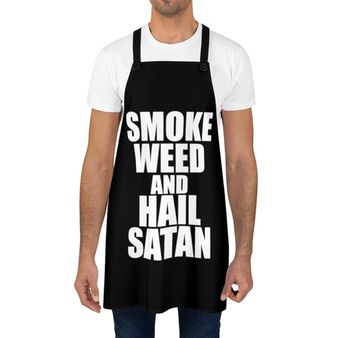 Smoke Weed and Hail Satan Apron
