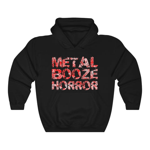 Metal Booze Horror - Pullover Hoodie Sweatshirt