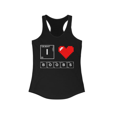 I Love Boobs - Racerback Tank