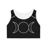 Triple Moon Goddess - Sports Bra