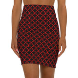 Baphomet Checkered Mini Skirt