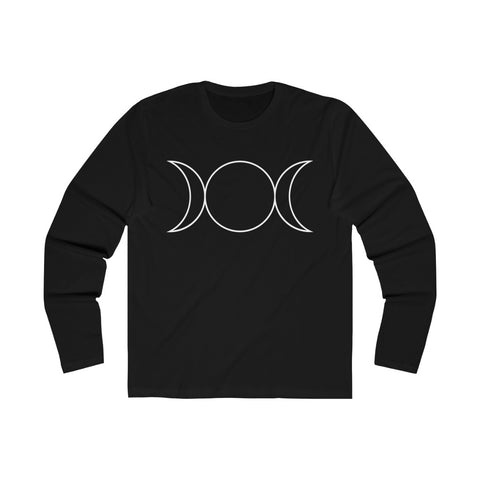 Triple Moon Goddess - Men's Long Sleeve Crew Tee