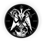 Baphomet Negative Wall Clock