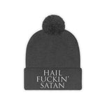 Hail Fuckin Satan Pom Pom Beanie