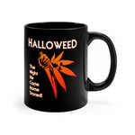 Halloweed Halloween black coffee mug 11oz