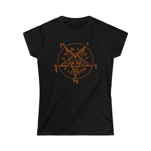 Baphomet Samael Lilith Women's Softstyle Tee