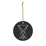 Sigil of Lucifer Ceramic Ornaments