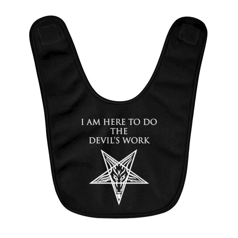 Devil's Work Fleece Baby Bib