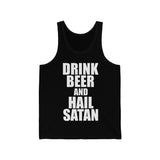 Drink Beer and Hail Satan Jersey Tank - lefthandcraft