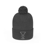 Sigil of Lucifer Pom Pom Beanie