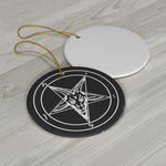 Sigil of Baphomet Ceramic Ornaments