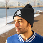 Leviathan Cross Satanic Pom Pom Beanie