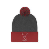 Sigil of Lucifer Pom Pom Beanie