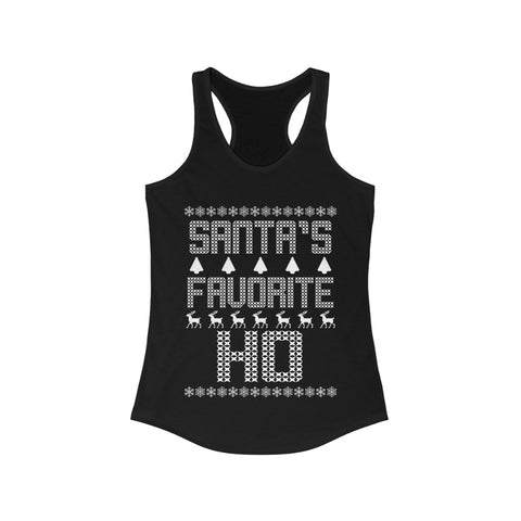 Santa's Favorite Ho - Christmas - Racerback Tank