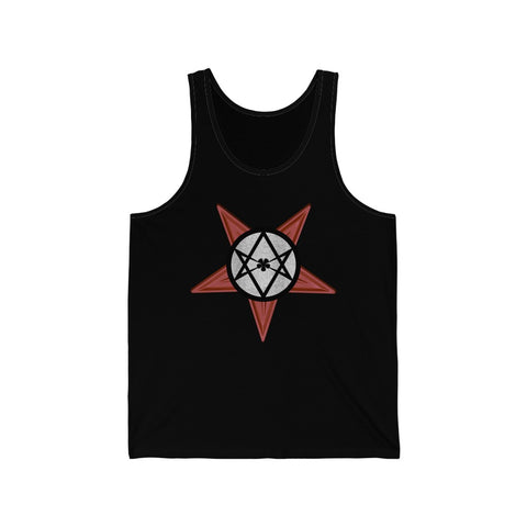 Unicursal Hexagram - Pentagram - Thelema - Unisex Jersey Tank