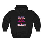 Retro Hail Satan - Pullover Hoodie Sweatshirt