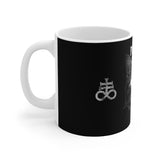 Purraise Satan - White Ceramic Coffee Mug - lefthandcraft