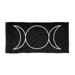 Triple Moon Goddess Beach Towel