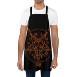 Sigil Of Baphomet Orange & Black Apron