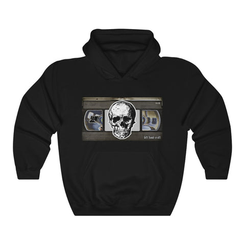 VHS Horror Skull - Pullover Hoodie Sweatshirt