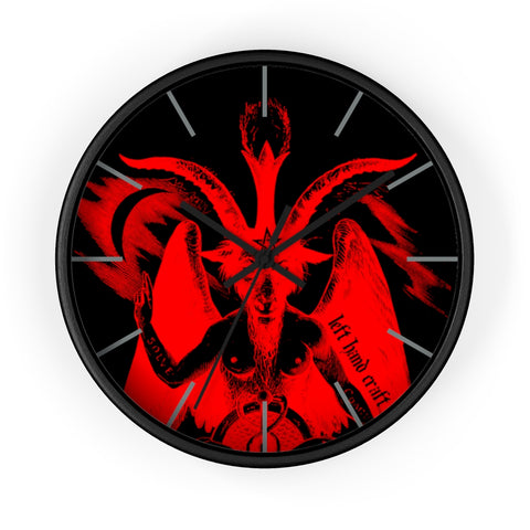 Baphomet Red Wall Clock