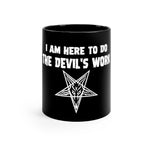 Devil's Work black coffee mug 11oz