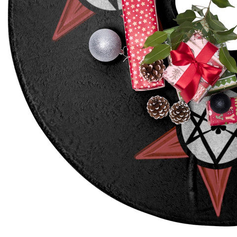 Thelema Pentagram Holiday Tree Skirts