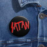 Satan Logo Pin Buttons