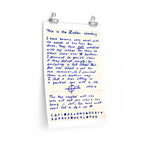 Zodiac Killer Letter - Reprint Posters