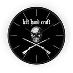 Left Hand Craft Crossed Muskets Wall Clock