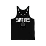 Satan Bless Jersey Tank - lefthandcraft