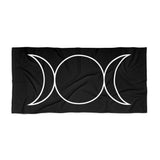 Triple Moon Goddess Beach Towel