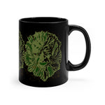 Green Man - Black mug 11oz