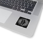 Santa Muerte Square Stickers