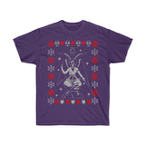 Baphomet Ugly Christmas Sweater Style Unisex Ultra Cotton Tee - lefthandcraft