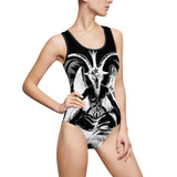 Baphomet Negative Women's Classic One-Piece Swimsuit