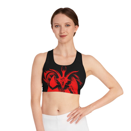 Baphomet Red - Sports Bra