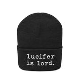 Lucifer Is Lord Knit Beanie