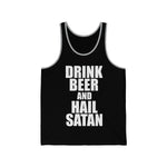 Drink Beer and Hail Satan Jersey Tank - lefthandcraft
