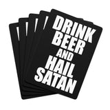 Drink Beer and Hail Satan Poker Cards