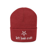 Left Hand Craft Pentagram Knit Beanie